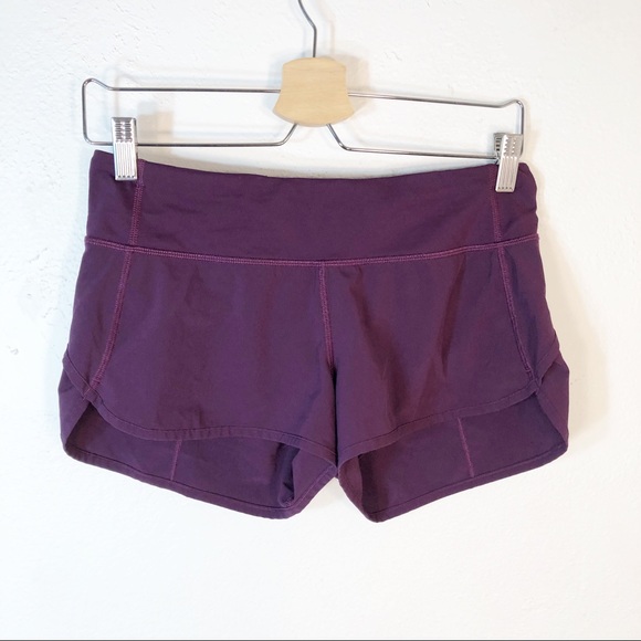 lululemon athletica Pants - Lululemon 4 Small Run Speed Shorts Lined Purple